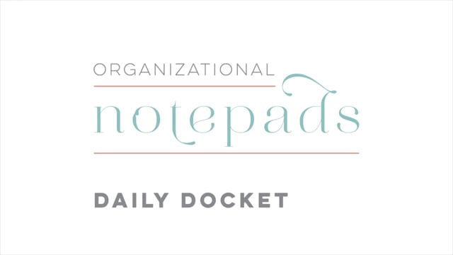 Daily Docket Notepad