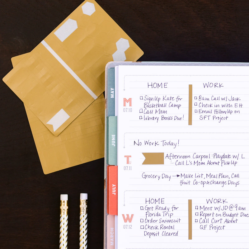 Gold Stickers to Help Organize Your Planner or Agenda – inkWELL Press