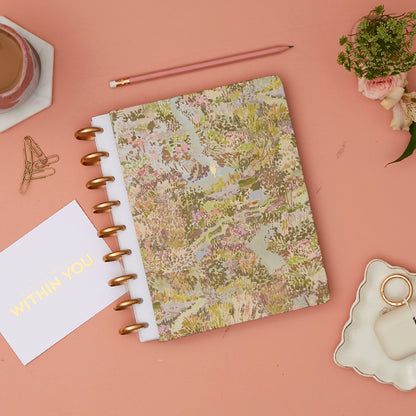 beautiful floral garden hardcover in 7x9 size on this inkwellpress discbound system