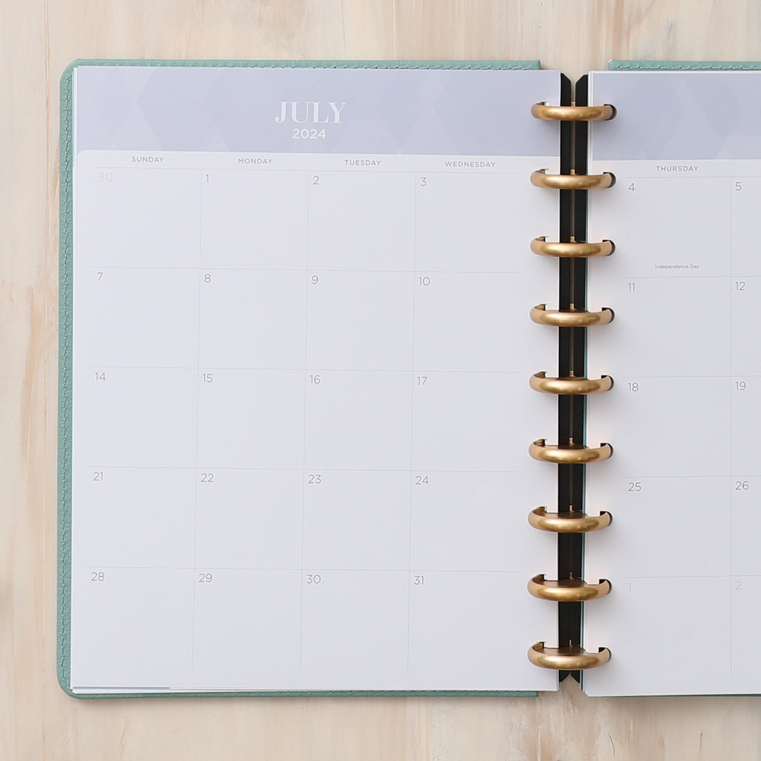 2024-2025 monthly planner featuring a monthly spread with top 5 to do&