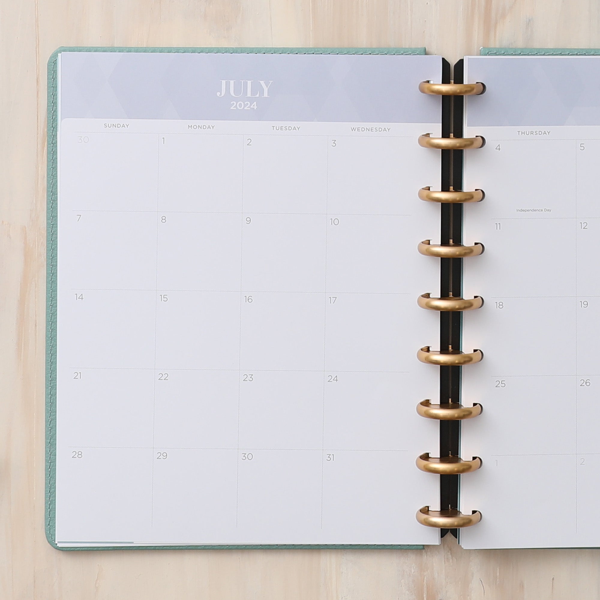 2024-2025 monthly planner featuring a monthly spread with top 5 to do&