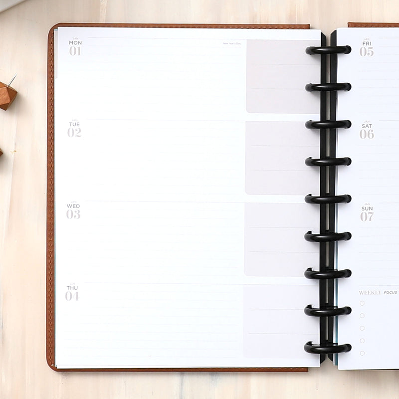 2024 Weekly Monthly Planner 360° Inserts | Flex | Horizontal