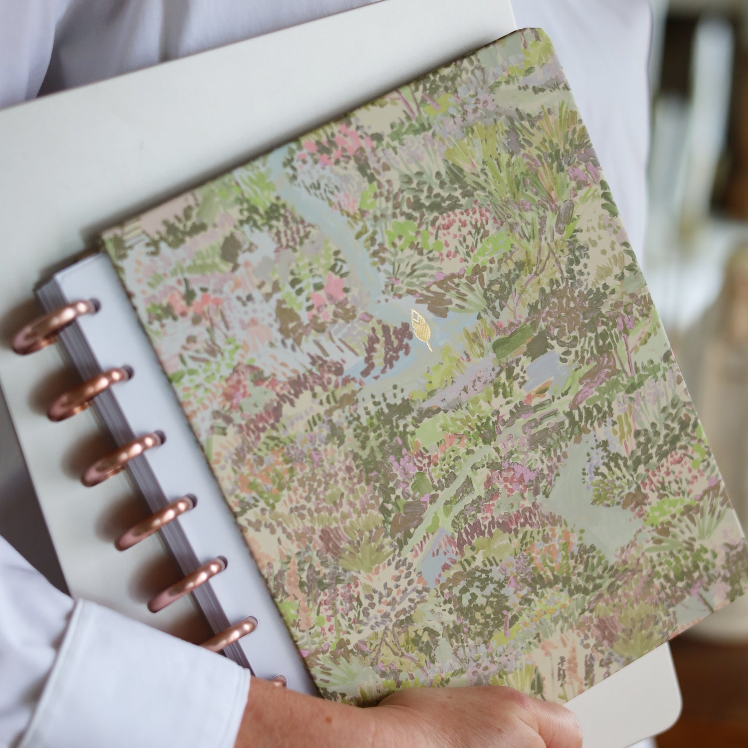 beautiful floral garden hardcover in 7x9 size on this inkwellpress discbound system