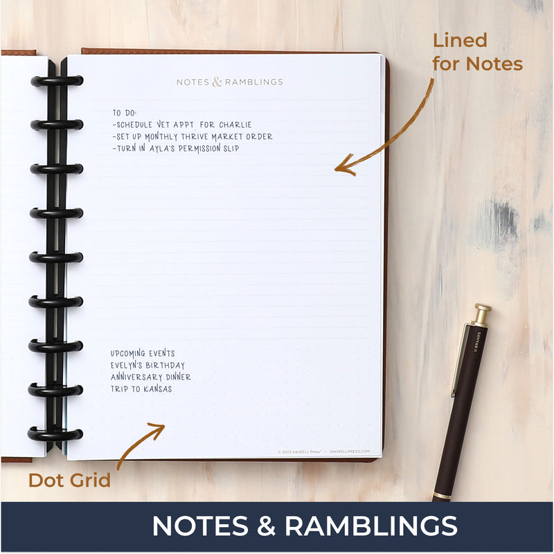 lined notes pages for ideas