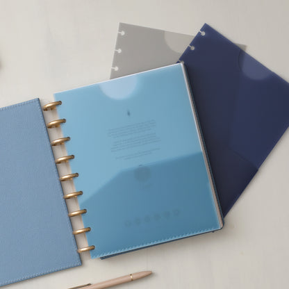 3-pack triple pocket durable and snap in storage solution to your planner