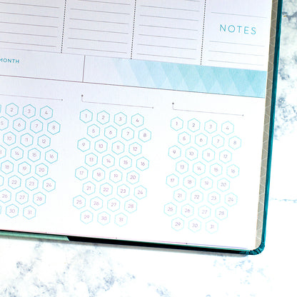 Undated 360 Disc Planner Habit Tracker for Goals