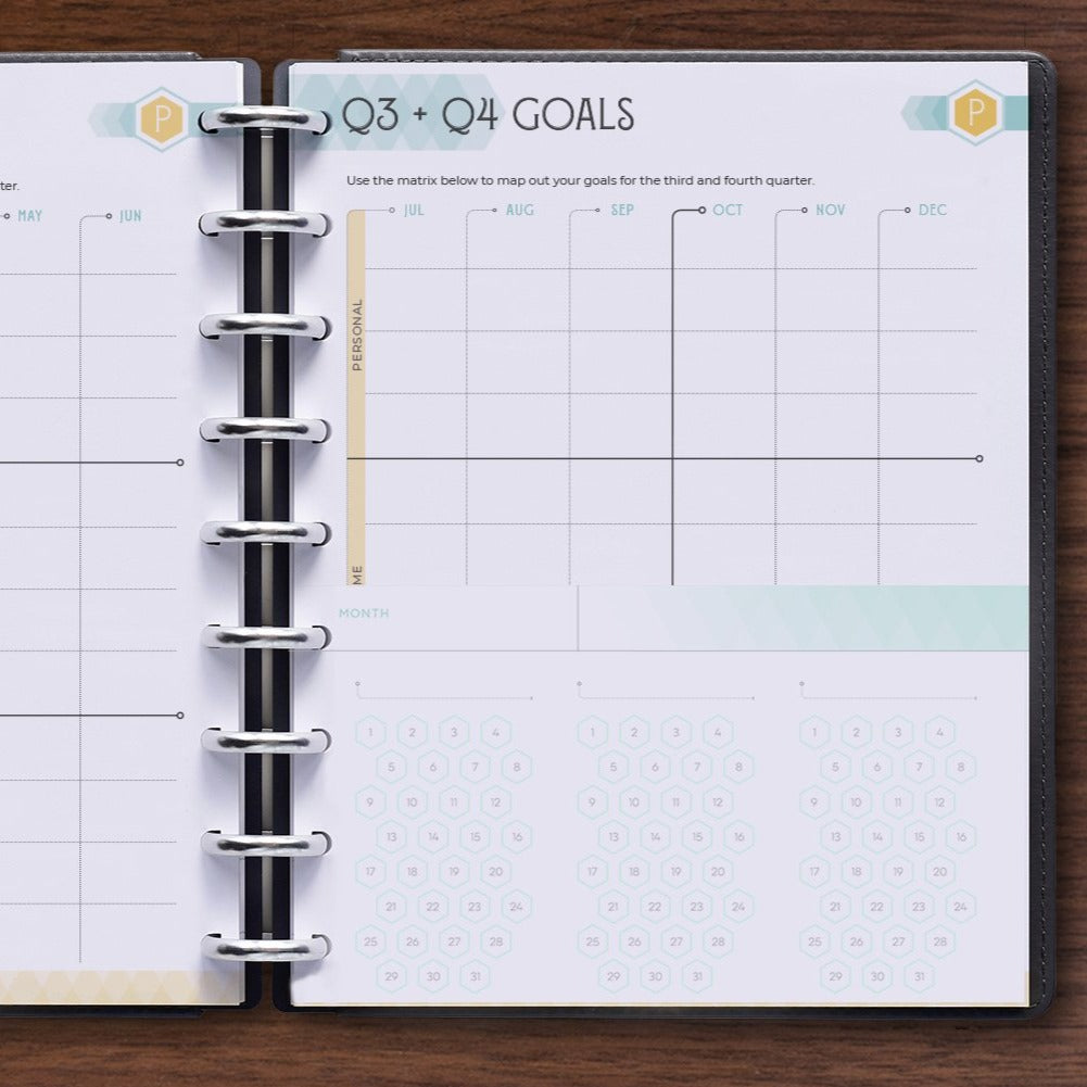 Undated Habit Tracker for inkWELL Press Disc Planners for Goal Setting