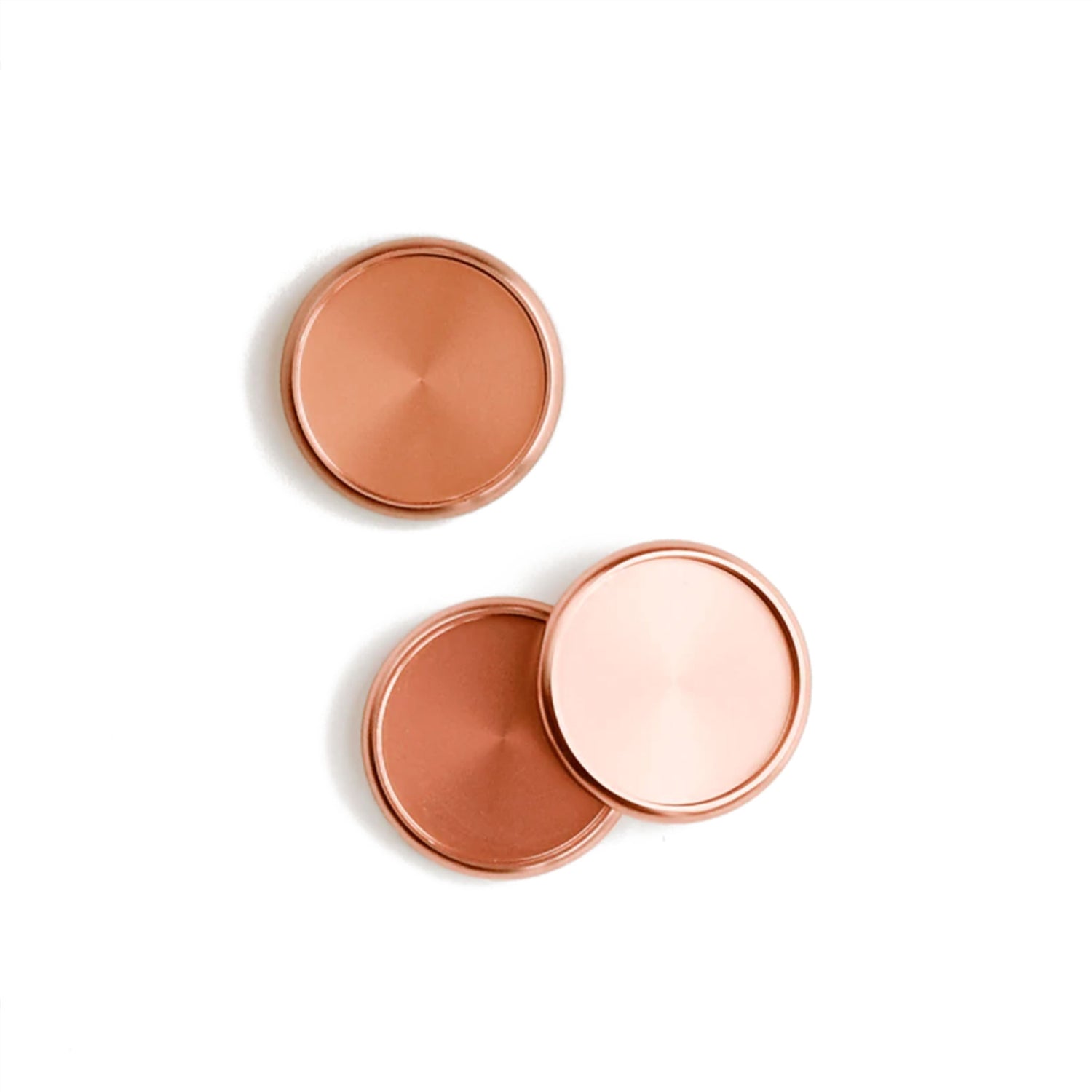 Set of 9 Rose Gold Discs