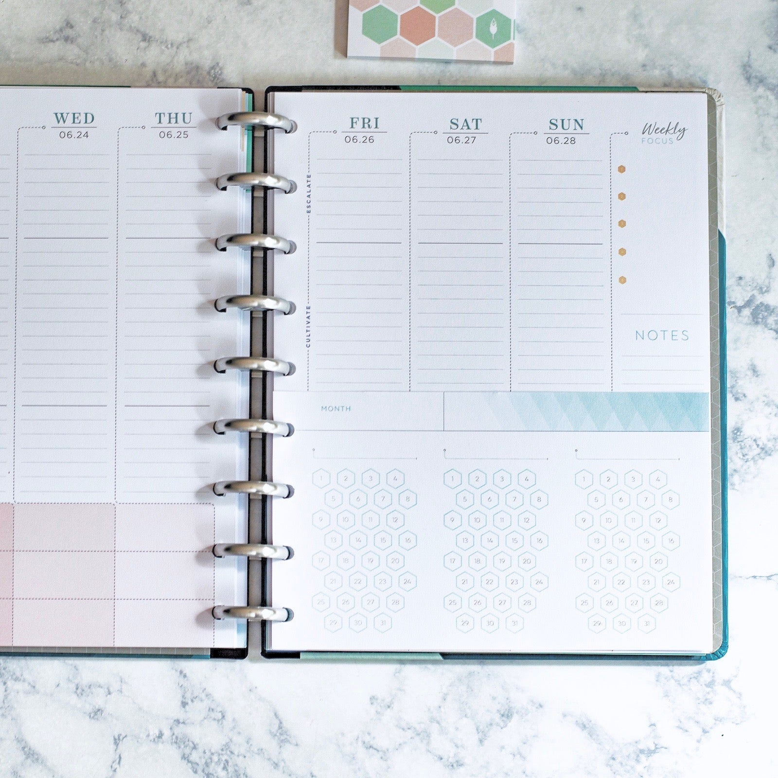 360 Disc Planner Habit Tracker and Classic Vertical Layout 