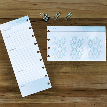 Blue Habit Tracker and Priority List from Inkwell Press
